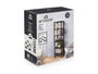 Giftdecor Estanteria Plastico 6 Baldas 108 x 98 x 32.5 cm Negra (Set de 4)