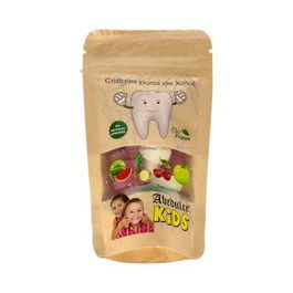 ABEDULCE Caramelos Kids 50Gr Sandía Piña Cereza Manzana Verde Anticarie Xilitol Veganos