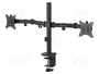 SAVIO Soporte de agarre para monitores 17-32 pulgadas, 9kg, negro