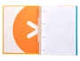 Antartik Cuaderno espiral A4 Micro forrado 120 hojas 90gr cuadro 5mm 5 bandas color mostaza