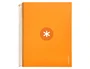 Antartik Cuaderno espiral A4 Micro forrado 120 hojas 90gr cuadro 5mm 5 bandas color mostaza