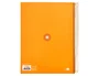 Antartik Cuaderno espiral A4 Micro forrado 120 hojas 90gr cuadro 5mm 5 bandas color mostaza