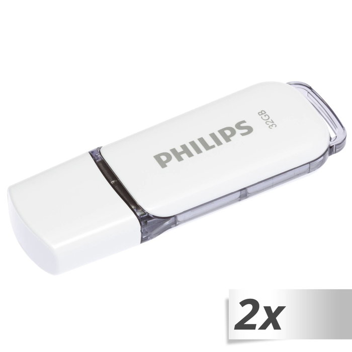 Philips STICK USB 2.0 Snow Edition Shadow Grey 2-Pack Philips STICK USB 2.0 Snow Edition Shadow Grey 2-Pack