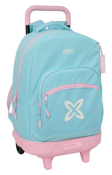 Safta Mochila Grande Con Ruedas Compact Extraible 33x45x22cm - Para Viajes y Escuela Safta Mochila Grande Con Ruedas Compact Extraible 33x45x22cm - Para Viajes y Escuela