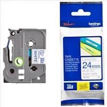 Brother TZe-253 Cinta Laminada 24mm Azul sobre Blanco Brother TZe-253 Cinta Laminada 24mm Azul sobre Blanco