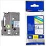 Brother TZe-253 Cinta Laminada 24mm Azul sobre Blanco