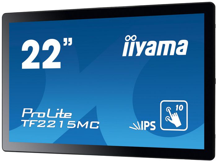 iiyama TF2215MC-B2 Monitor Táctil 21.5" Full HD IPS LED Proyectivo Capacitivo VGA HDMI DP Pantalla Interactiva para Kiosko