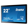 Iiyama ProLite TF2215MC-B2 54.6 cm (21.5") Monitor Táctil Full HD 1920x1080 IPS 16:9, Negro - 10 Puntos Táctiles, HDMI, DisplayPort, USB, Montaje VESA