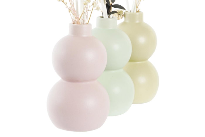 DKD Home Decor Ambientador Mikado Cerámica Flor con Varillas 100 ml DKD Home Decor Ambientador Mikado Cerámica Flor con Varillas 100 ml
