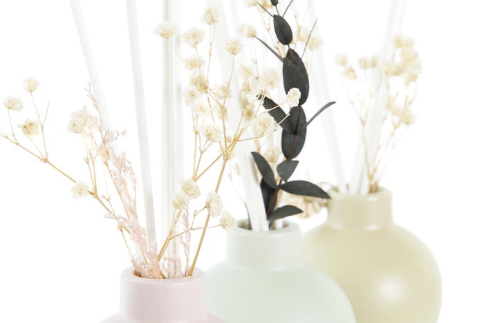 DKD Home Decor Ambientador Mikado Cerámica Flor con Varillas 100 ml DKD Home Decor Ambientador Mikado Cerámica Flor con Varillas 100 ml