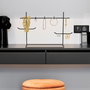 Aberto Design TK-007-B Organizador de Joyero de Metal Negro para Tocador Elegante y Funcional