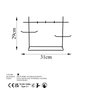 Aberto Design TK-007-B Organizador de Joyero de Metal Negro para Tocador Elegante y Funcional