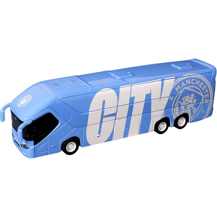 BANBO TOYS Autobus Manchester City 1:50 Retro-fricción Apertura de puertas laterales +3 años