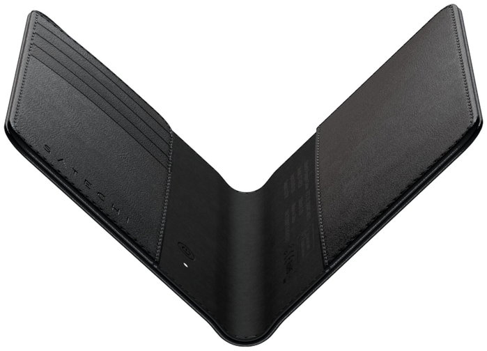 Satechi Billetera para pasaporte de cuero vegano con Find My, Negro Satechi Billetera para pasaporte de cuero vegano con Find My, Negro