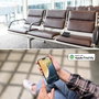 Satechi Billetera para pasaporte de cuero vegano con Find My, Negro