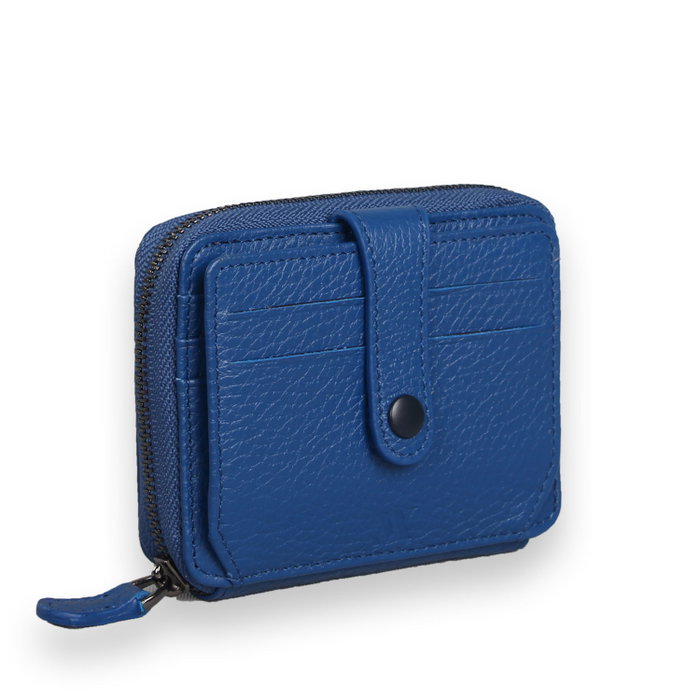 Zoozie Bags Cartera 4267 Piel Azul Sax con 9 Tarjetas, Billetes y Compartimentos Secretos, Elegante y Duradera, 9x11x2.5cm Zoozie Bags Cartera 4267 Piel Azul Sax con 9 Tarjetas, Billetes y Compartimentos Secretos, Elegante y Duradera, 9x11x2.5cm