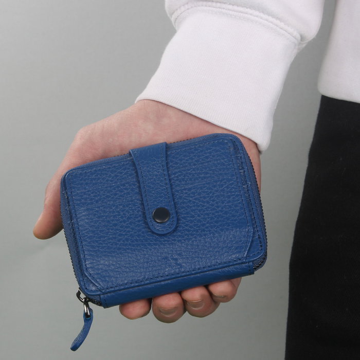 Zoozie Bags Cartera 4267 Piel Azul Sax con 9 Tarjetas, Billetes y Compartimentos Secretos, Elegante y Duradera, 9x11x2.5cm Zoozie Bags Cartera 4267 Piel Azul Sax con 9 Tarjetas, Billetes y Compartimentos Secretos, Elegante y Duradera, 9x11x2.5cm