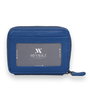 Zoozie Bags Cartera 4267 Piel Azul Sax con 9 Tarjetas, Billetes y Compartimentos Secretos, Elegante y Duradera, 9x11x2.5cm