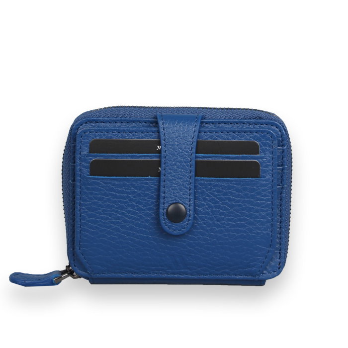 Zoozie Bags Cartera 4267 Piel Azul Sax con 9 Tarjetas, Billetes y Compartimentos Secretos, Elegante y Duradera, 9x11x2.5cm Zoozie Bags Cartera 4267 Piel Azul Sax con 9 Tarjetas, Billetes y Compartimentos Secretos, Elegante y Duradera, 9x11x2.5cm