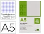 Liderpapel Bloc de notas A5 Cuadro 4mm, 80 hojas, 60 g/m², perforado