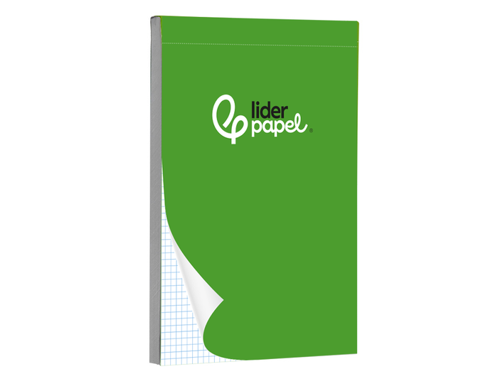 Liderpapel Bloc de notas A5 Cuadro 4mm, 80 hojas, 60 g/m², perforado