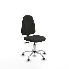 PIQUERAS Y CRESPO Silla de oficina Algarra con mecanismo de doble maneta y base cromada