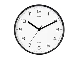 Maul Reloj de Pared Redondo 25 cm Cuarzo Marco Negro