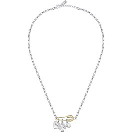 La Petite Story Collar de Safety Pin con Árbol de la Vida y Circonitas LPS10ASF01