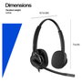 HP Poly Mission 425 Stereo USB Wired Headset Negro