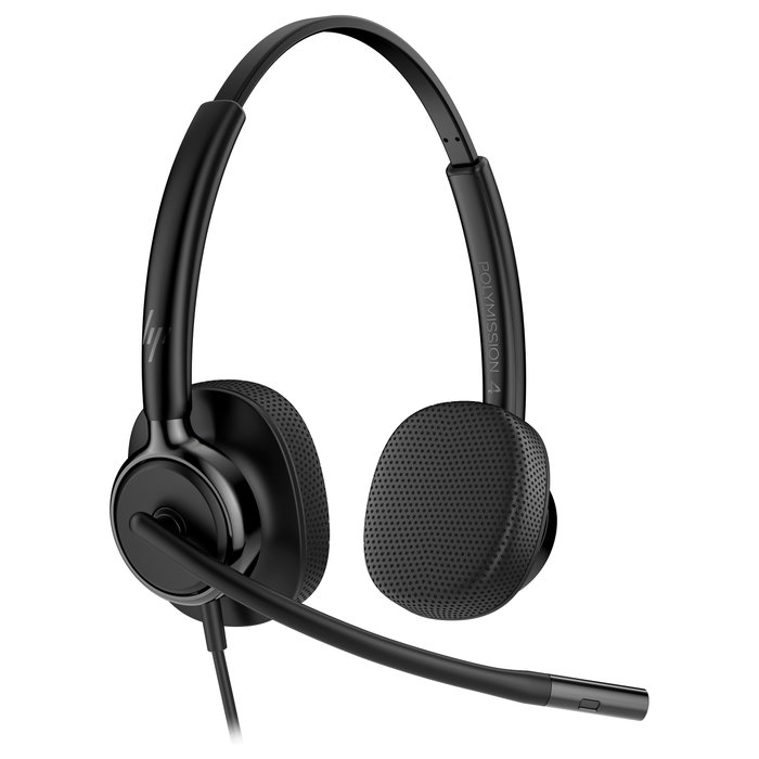 HP Poly Mission 425 Stereo USB Wired Headset Negro HP Poly Mission 425 Stereo USB Wired Headset Negro