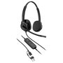 HP Poly Mission 425 Stereo USB Wired Headset Negro