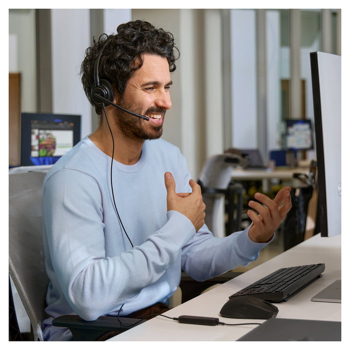 HP Poly Mission 425 Stereo USB Wired Headset Negro HP Poly Mission 425 Stereo USB Wired Headset Negro