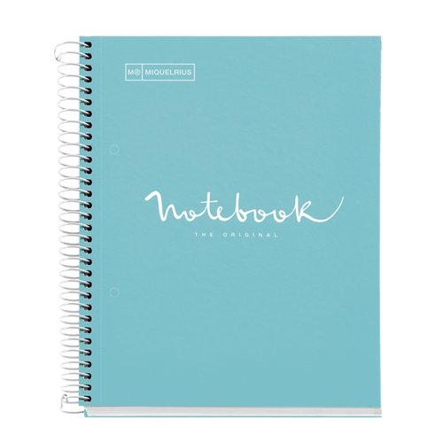 Bloc Miquelrius Emotions Notebook 1 Micro.Tapa Extra A5 80H 90G Cuadric.5X5 Azul Cielo (Set de 5) Bloc Miquelrius Emotions Notebook 1 Micro.Tapa Extra A5 80H 90G Cuadric.5X5 Azul Cielo (Set de 5)