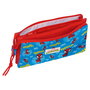 SAFTA Portatodo Spidey Marvel Triple con 3 Compartimentos, Cremallera y Bolsillo Interior 22x3x12cm