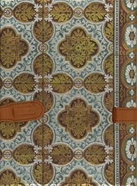 BONCAHIER Cuaderno azulejos Portugal con broche rojo