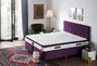 Hanah Home Colchón Morado 150x200 cm Acolchado Suave para Doble Tamaño, Espuma Comfort Layer, Memory Foam, Altura 25 cm