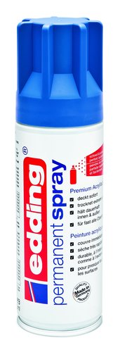 EDDING Pintura Acrílica Permanent Spray 200 ml Azul Genciana Mate EDDING Pintura Acrílica Permanent Spray 200 ml Azul Genciana Mate