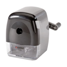 DAHLE Sacapuntas de manivela gris/negro para lápices de hasta 11,5 mm