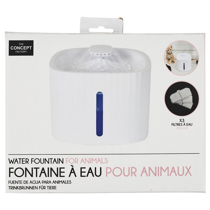 The Concept Factory Mon Chat Mon Ch Fuente Bebedero Para Gatos 3L
