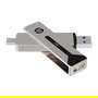 PNY 911 Pro Stick 512GB USB Type-A / Type-C 3.2 Gen 2 Velocidad Lectura 1000MB/s Girar Plata