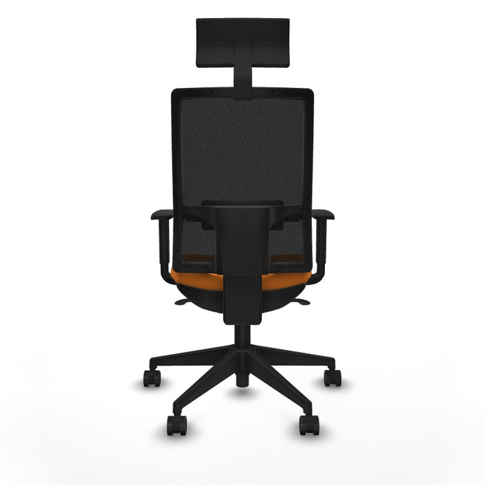 PIQUERAS Y CRESPO Silla de oficina Horna con mecanismo Sincro, Naranja y Negro PIQUERAS Y CRESPO Silla de oficina Horna con mecanismo Sincro, Naranja y Negro