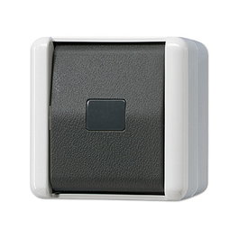 Jung 834 W AP/WD-Taster - Pulsador de contacto de aviso, 1 Schließer (NC)