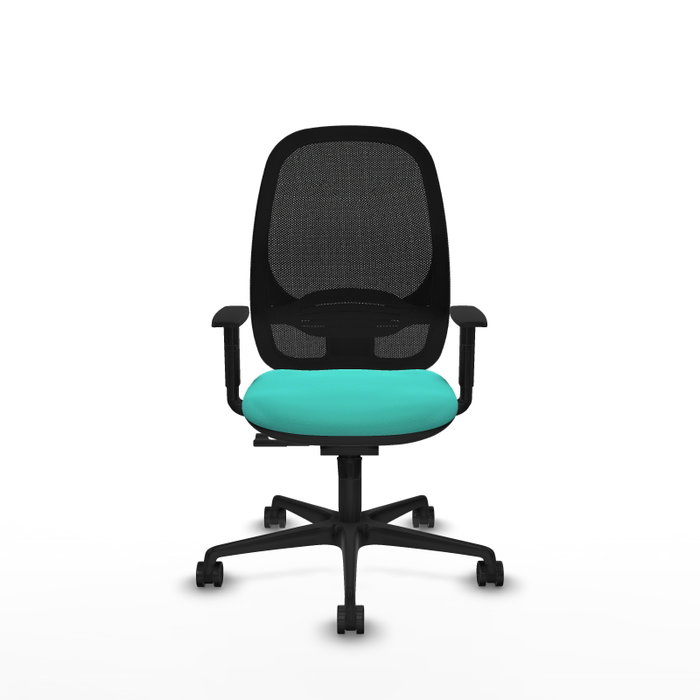PIQUERAS Y CRESPO Silla de oficina Cilanco Turquesa y Negro