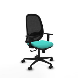 PIQUERAS Y CRESPO Silla de oficina Cilanco Turquesa y Negro