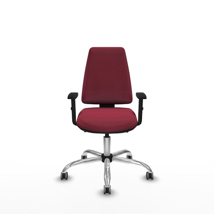 PIQUERAS Y CRESPO Silla de oficina Elche Granate con mecanismo Asincro PIQUERAS Y CRESPO Silla de oficina Elche Granate con mecanismo Asincro