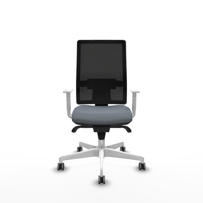 PIQUERAS Y CRESPO Silla de oficina Horna con mecanismo Sincro, Gris y Negro