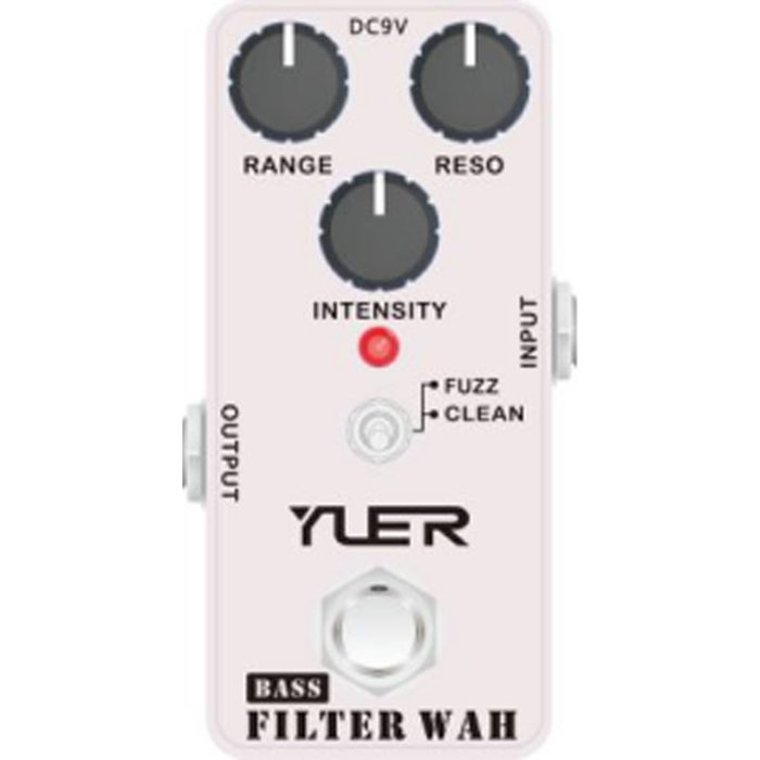 YUER Bass Filter Wah Pedal de Bajo Analógico con Fuzz, Basado en EHX Bass Balls YUER Bass Filter Wah Pedal de Bajo Analógico con Fuzz, Basado en EHX Bass Balls