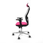 PIQUERAS Y CRESPO Silla de oficina Jorquera Rosa y Blanco