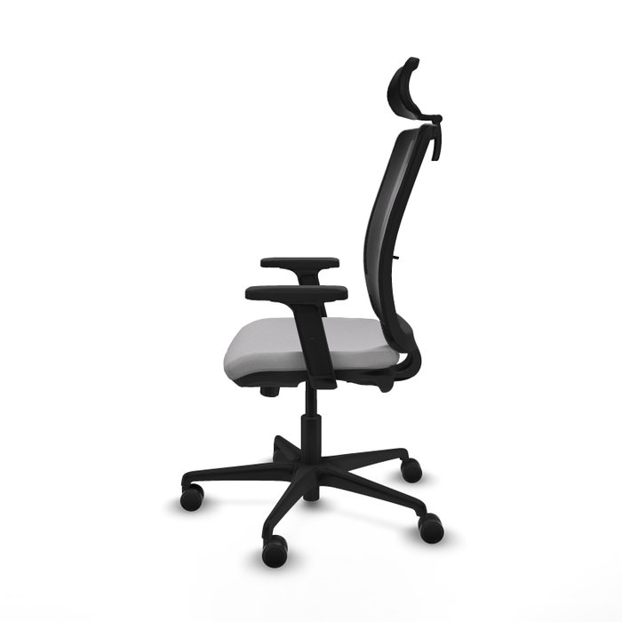 PIQUERAS Y CRESPO Silla de oficina Haches Gris claro/Negro con mecanismo Sincro/Traslack PIQUERAS Y CRESPO Silla de oficina Haches Gris claro/Negro con mecanismo Sincro/Traslack
