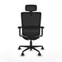 PIQUERAS Y CRESPO Silla de oficina Haches Gris claro/Negro con mecanismo Sincro/Traslack